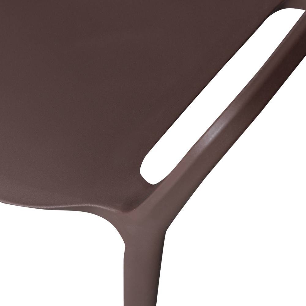 Stapelstuhl Quinn in Dunkelbraun-Lila 57 cm breit (2er Set)