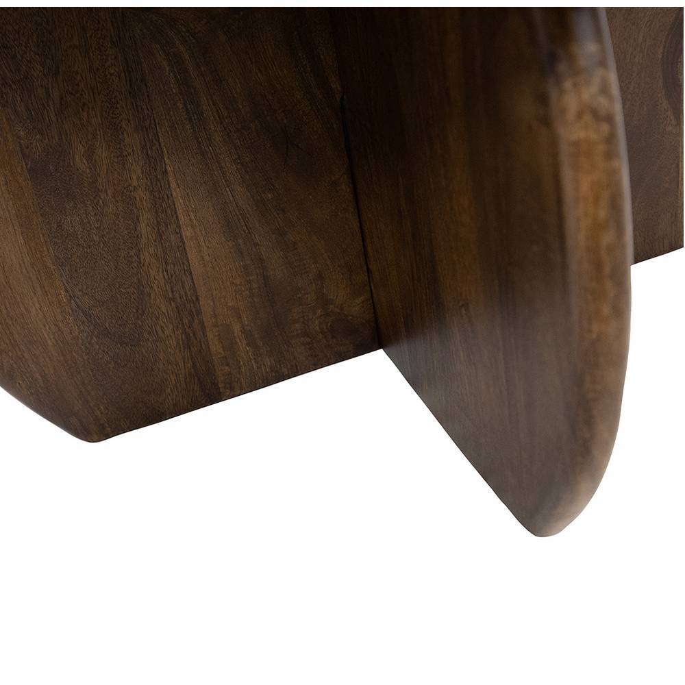 Beistelltisch Sofa Langton in Walnussfarben 55 cm hoch