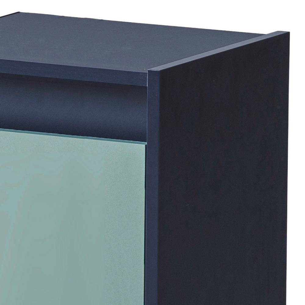 Waschtischunterschrank Elliot in Taubenblau und Dunkelblau