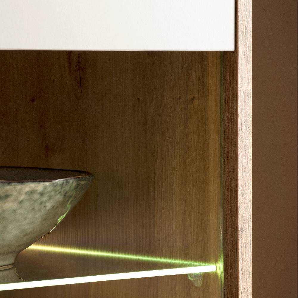 TV Wohnwand Ikba 205 cm hoch und 45 cm tief (dreiteilig)