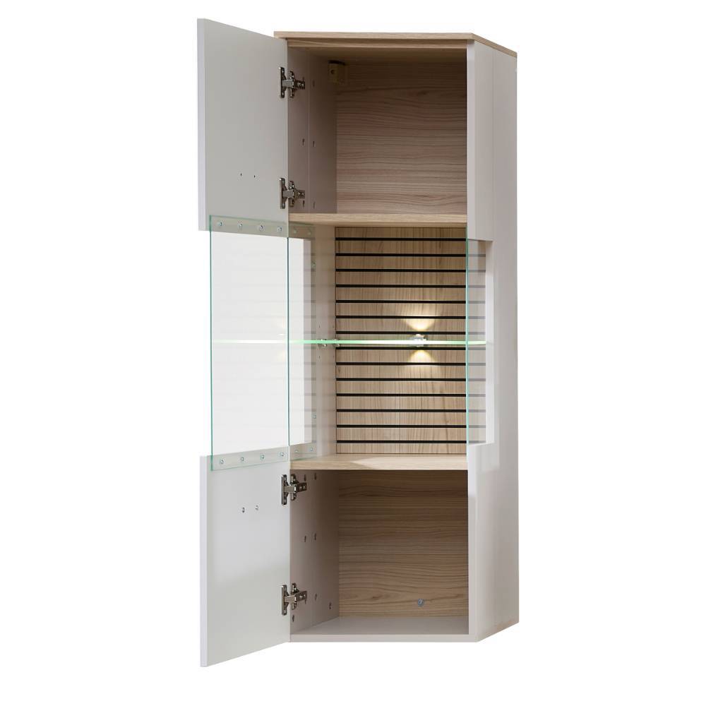 Wandvitrine Jasefiana in modernem Design mit LED Beleuchtung