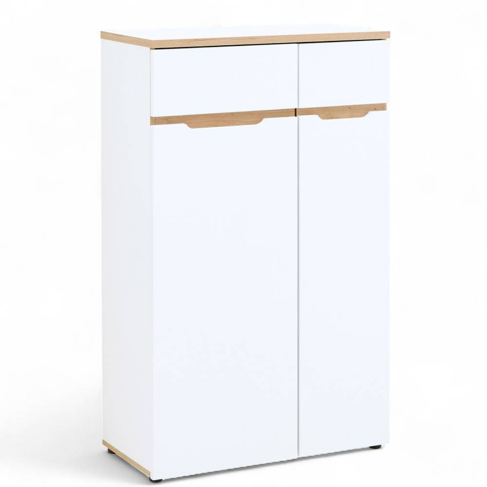 Ordnerschrank Mariocavo in Weiß 75 cm breit