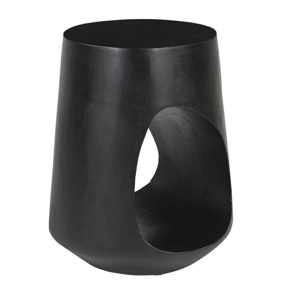 Beistelltisch Massivholz Mercana in modernem Design - Schwarz