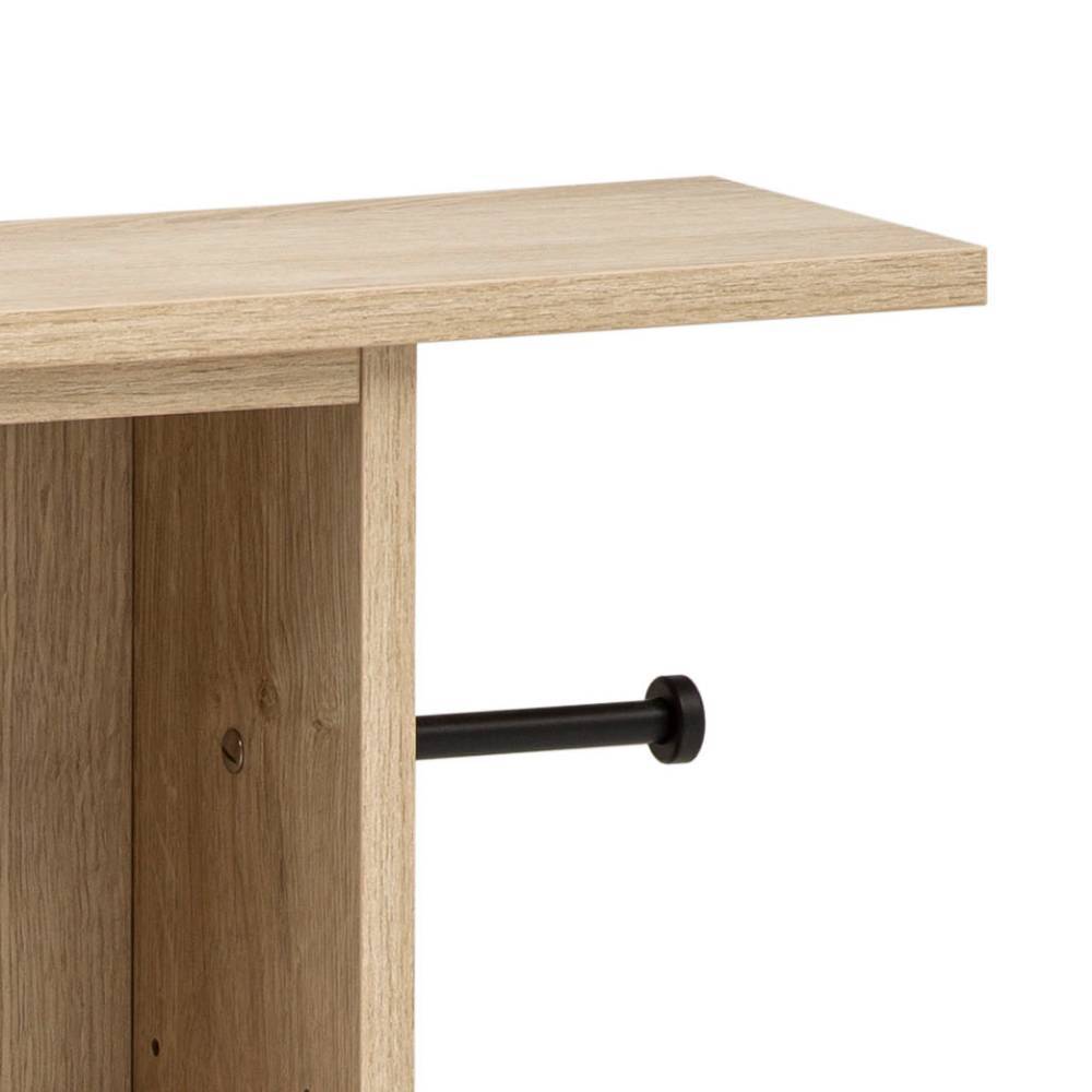 Badschrank Tayler mit Toilettenpapierhalter 17 cm tief