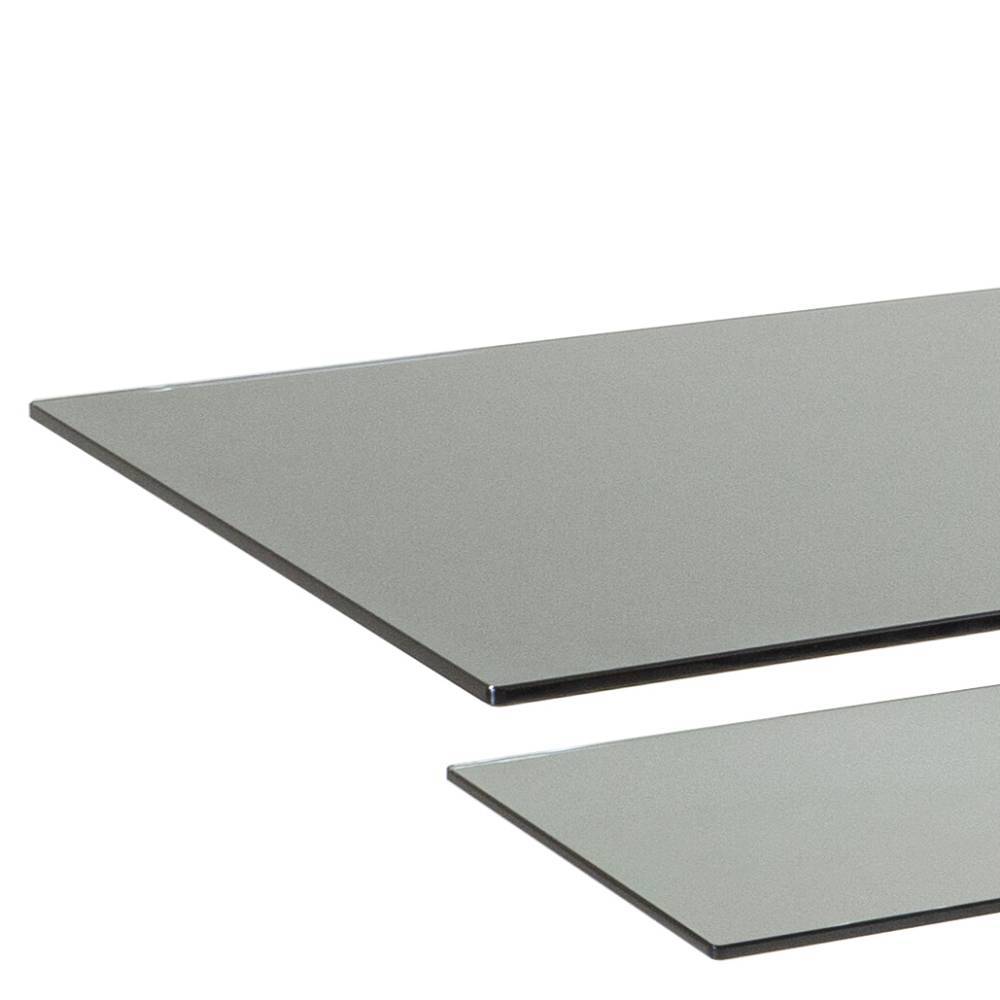 Wohnzimmertisch Annina in Grau mit Parsolglas Platte