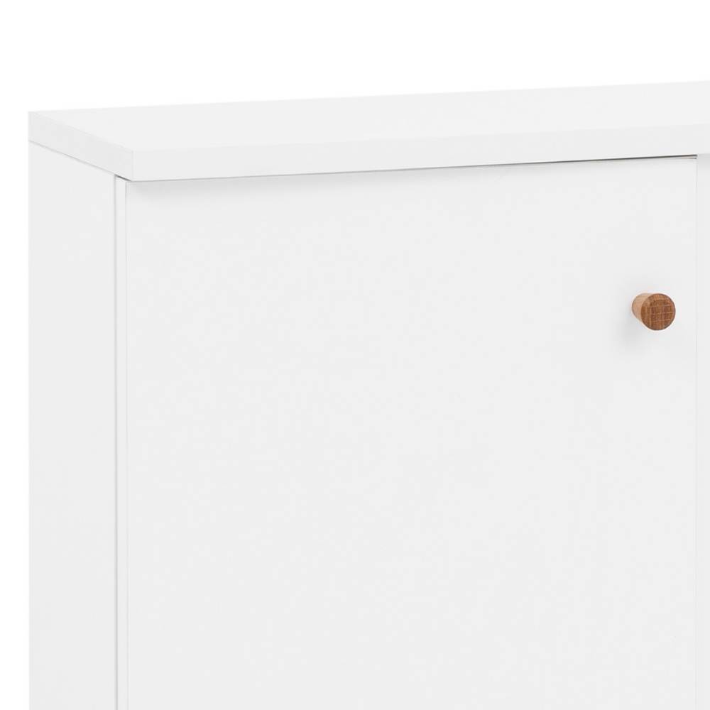 Bad Nischenschrank Linz mit Toilettenpapierhalter und Drehtür