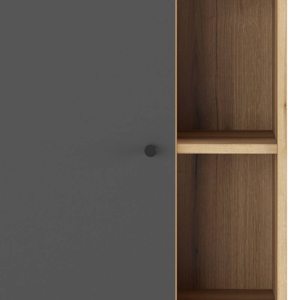 Badezimmer Schrank Pattinos in Grau und Wildeichefarben