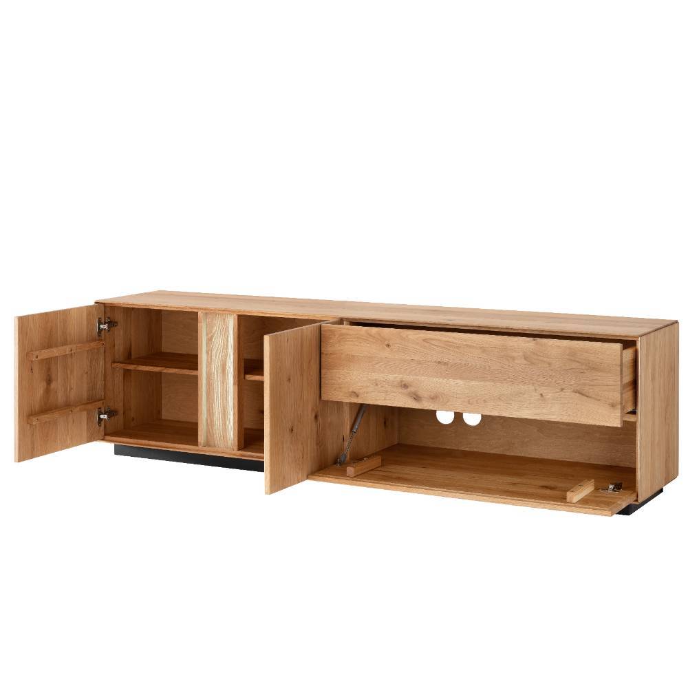 TV Lowboard Torfaen aus Wildeiche Massivholz 200 cm breit