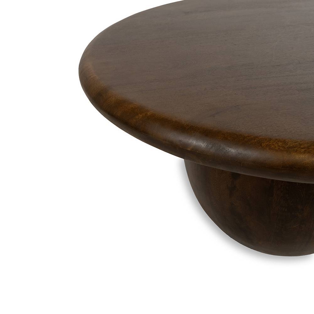 Beistelltisch Cork aus Mangobaum Massivholz in modernem Design