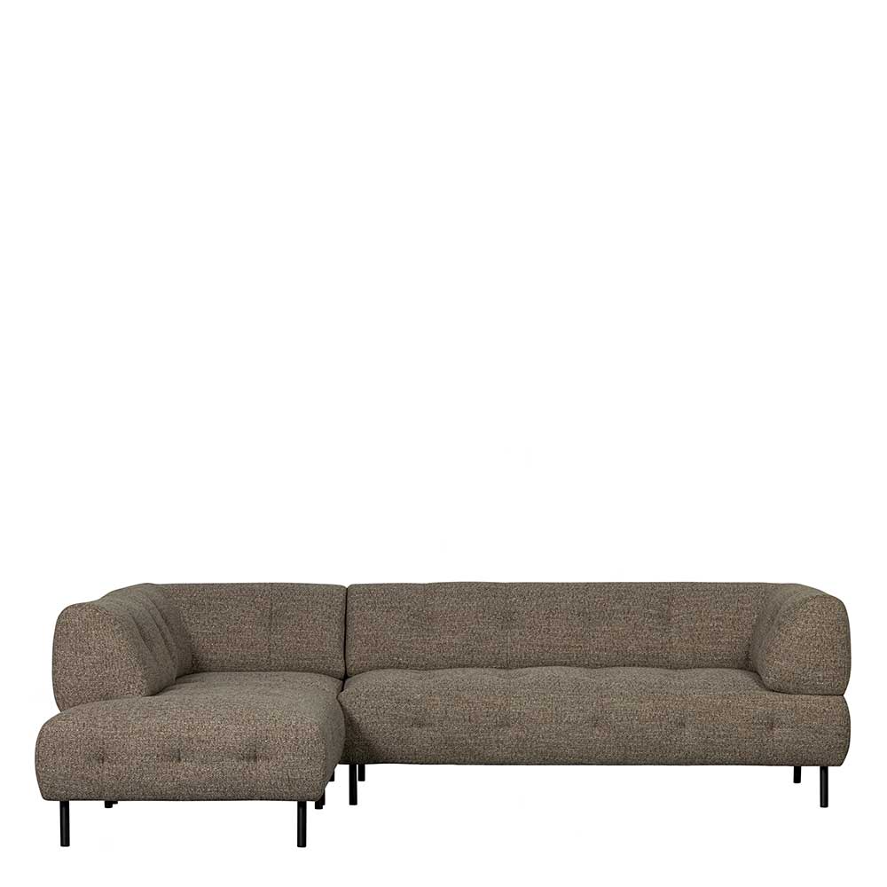 Eckcouch Chimi in Dunkelbraun 267 cm breit - 205 cm tief