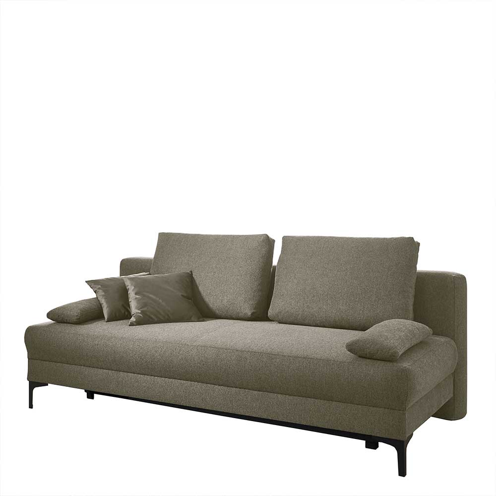 Modernes Sofa Bett Vilma in Dunkelgrau mit Bettkasten