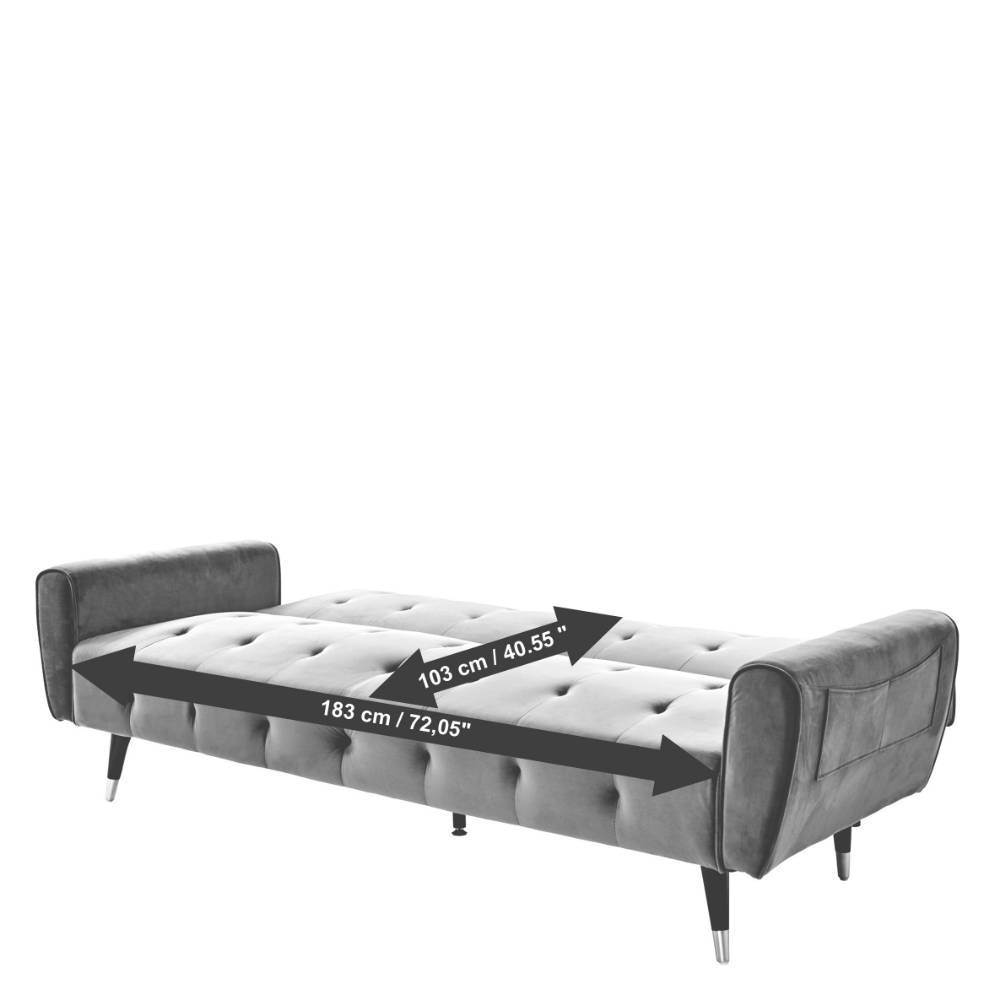 Dreisitzer Sofa Sair aus Boucle Stoff im Retrostil