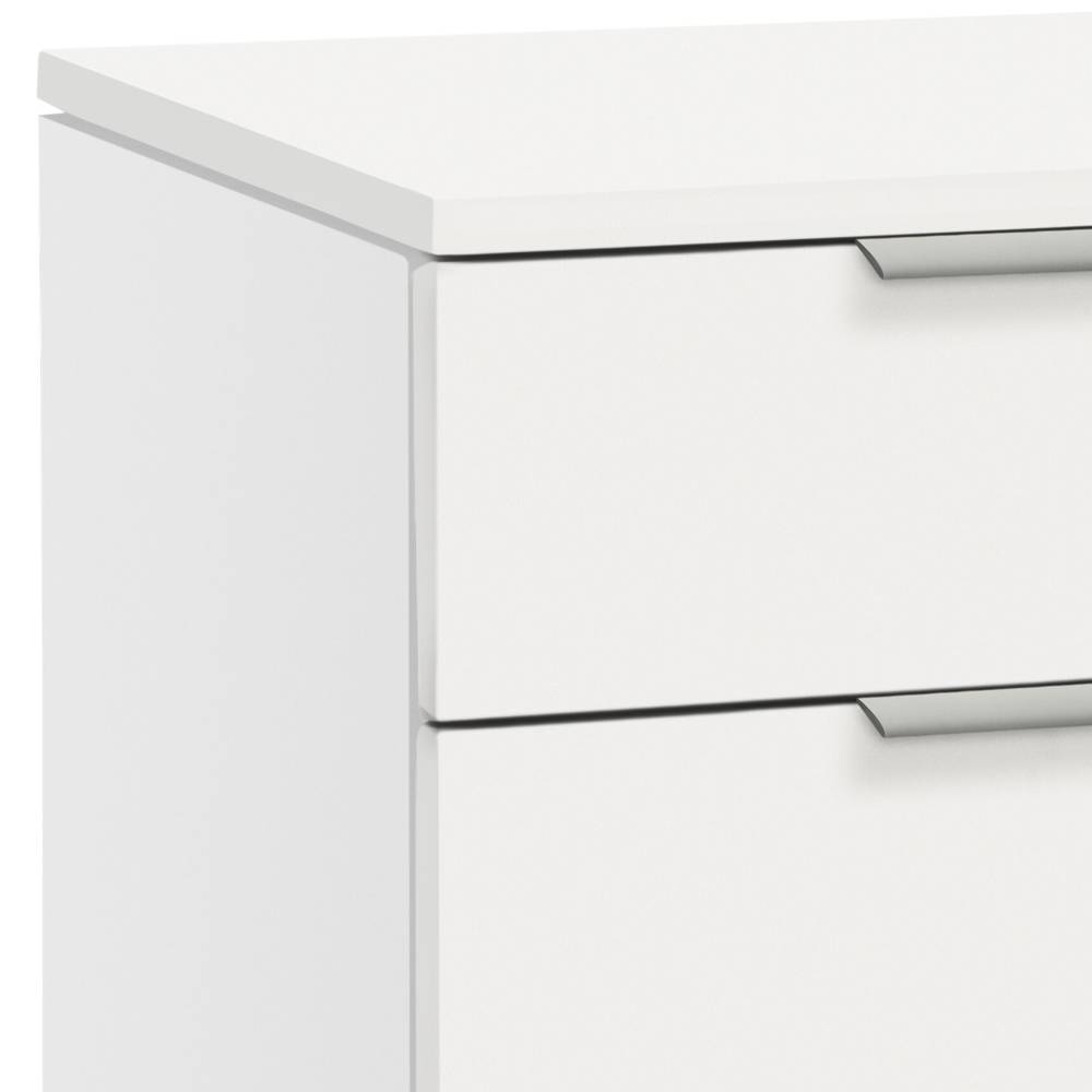 Sideboard weiß Eskuladra mit acht Schubladen und Drehtür