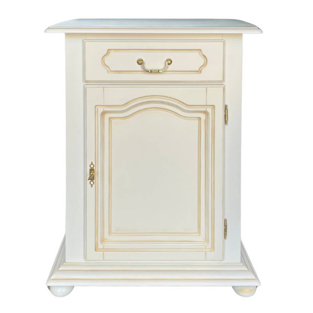 Kommode Ewana in italienischem Design - Antikweiß