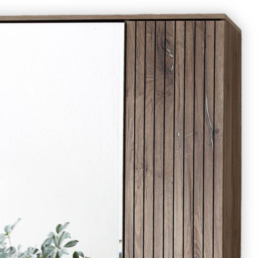 Komplett Garderobe Clusego mit LED Beleuchtung inklusive Sitzpolster (dreiteilig)