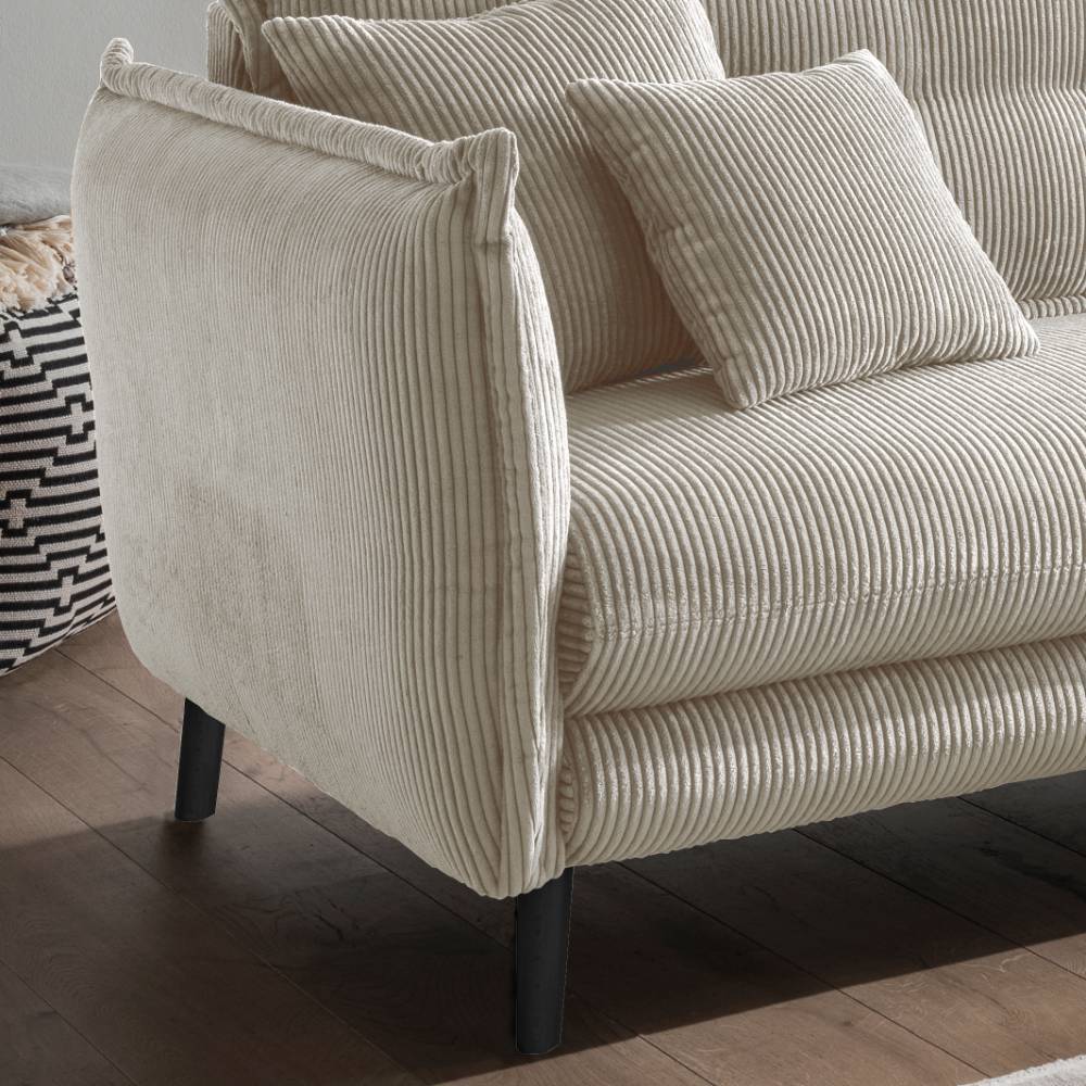 L Sofa Emjara in modernem Design - Beige