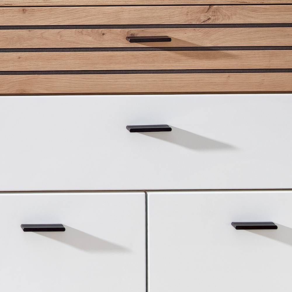 Hochkommode Luzie in modernem Design mit Drehtüren