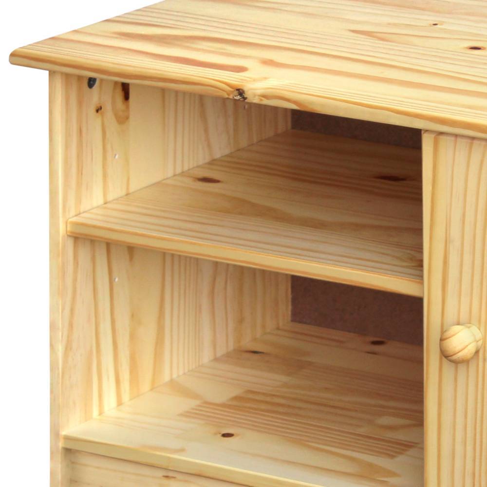 TV Lowboard Tine mit Drehtür und zwei offenen Fächern