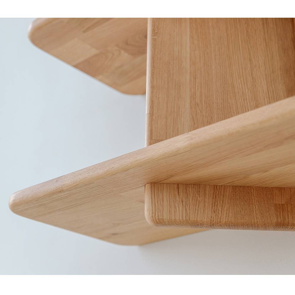 Wandhängeregal Temuco aus Eiche Massivholz im Skandi Design