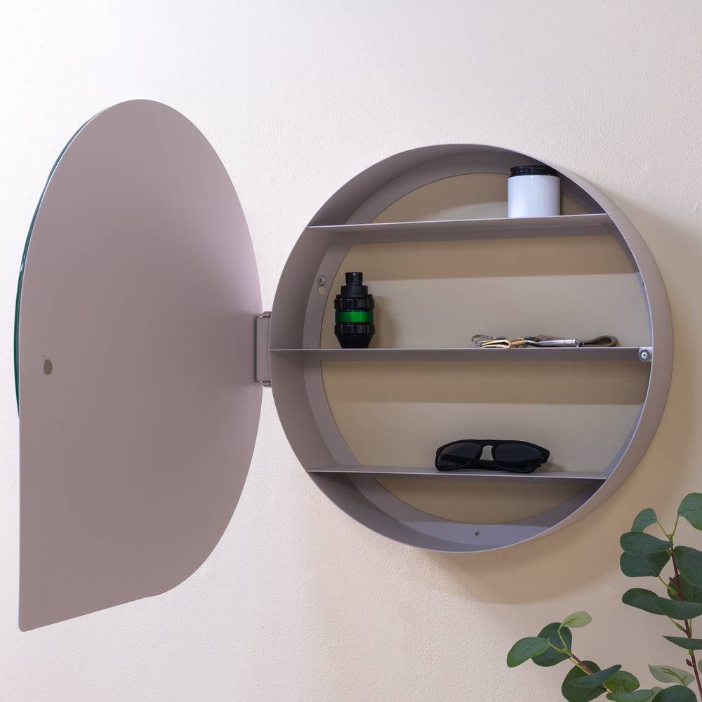 Badezimmer Spiegelschrank Fulia in modernem Design mit Drehtür
