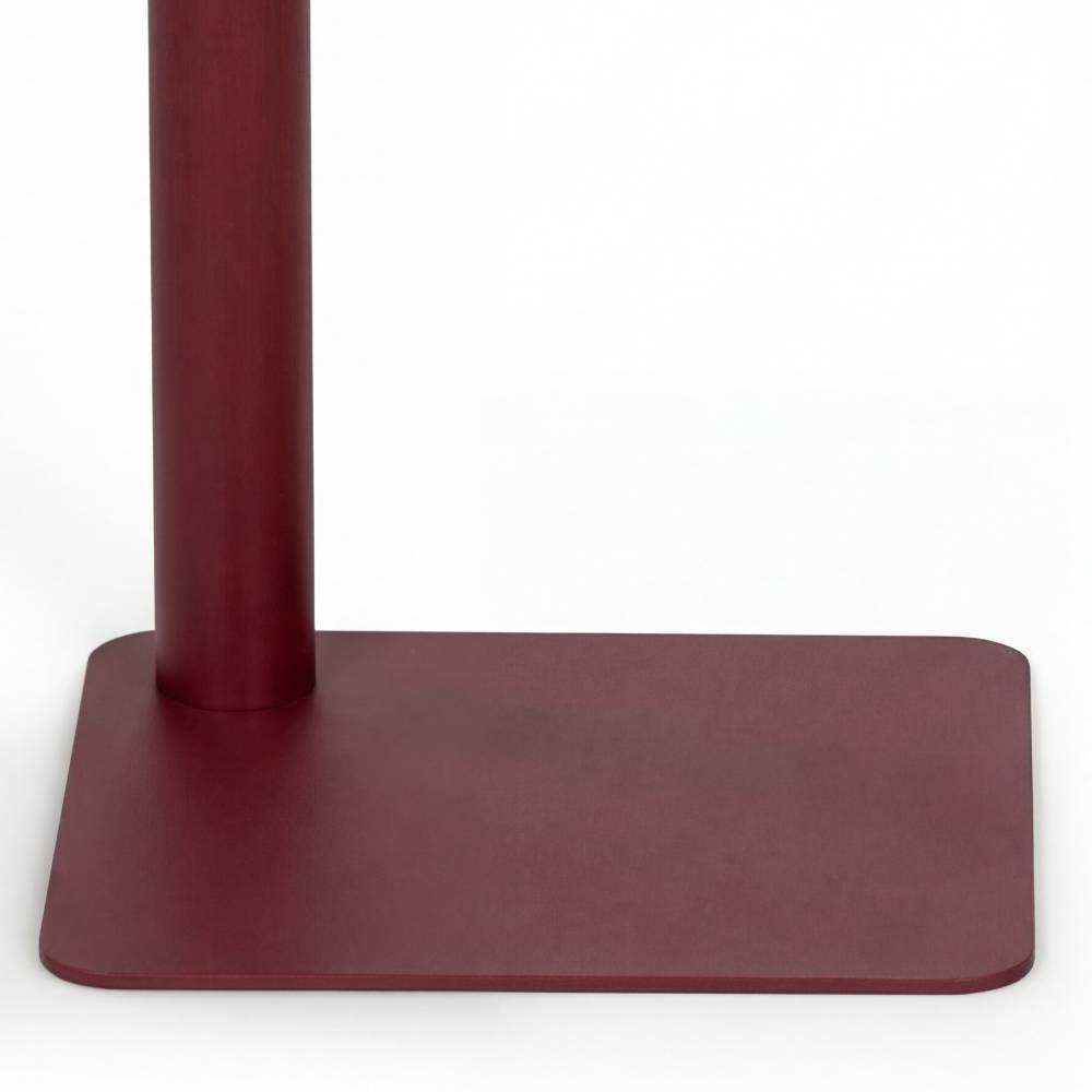 Metall Anstelltisch Flinn in Bordeaux 50 cm hoch