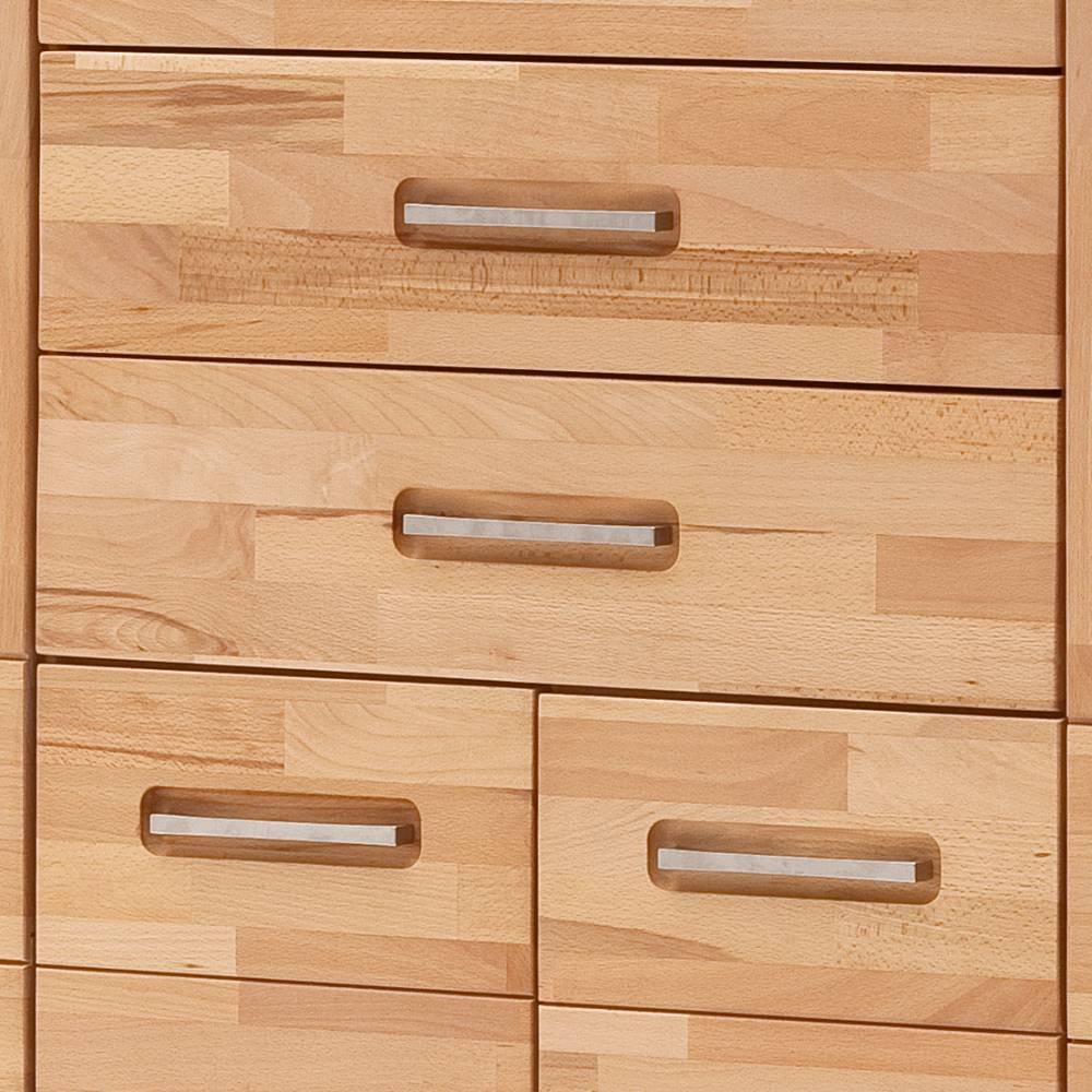 Highboard Jameson aus Kernbuche Massivholz mit LED Beleuchtung