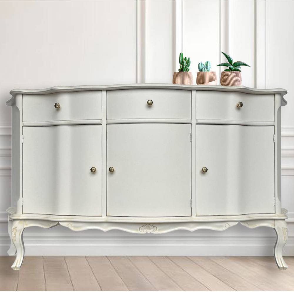 Barockstil Sideboard Ejulia 165 cm breit mit drei Schubladen