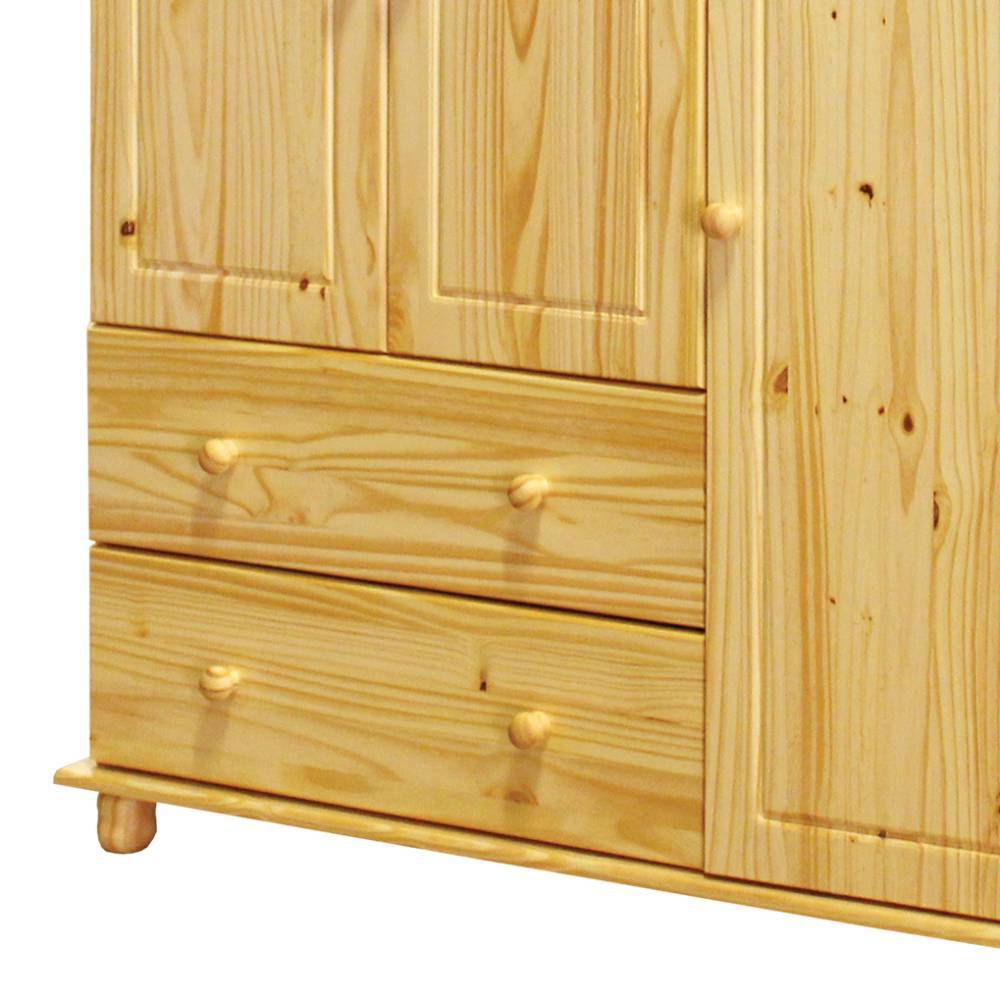 Wäscheschrank Tine aus Kiefer Massivholz mit Drehtüren