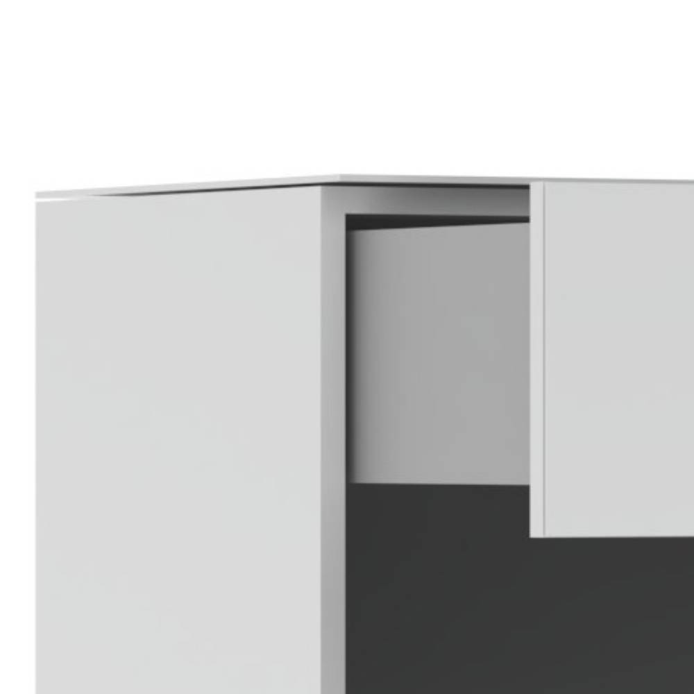 Schuhschrank Pandoro in Weiß glasbeschichtet