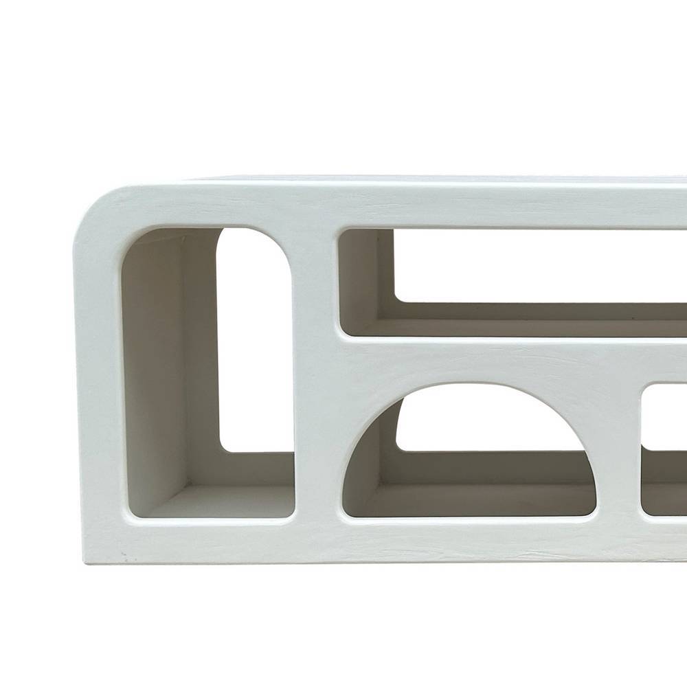 TV Lowboard Janyna im Skandi Design mit sechs offenen Fächern