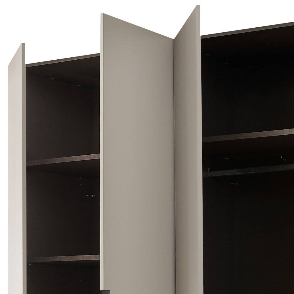Drehtürenschrank Arionn mit drei Schubladen in modernem Design