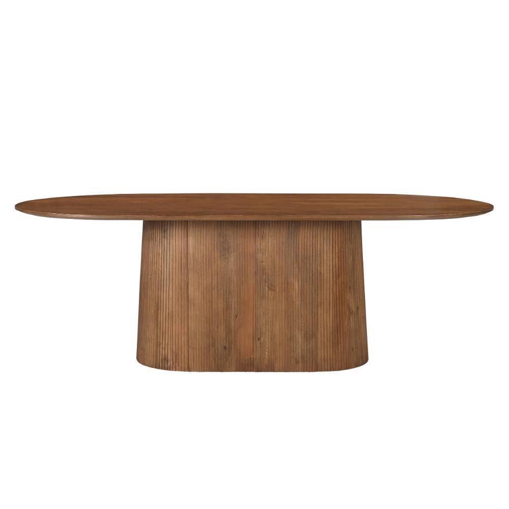 Küchen Tisch Bertylan in ovaler Form 230 cm breit
