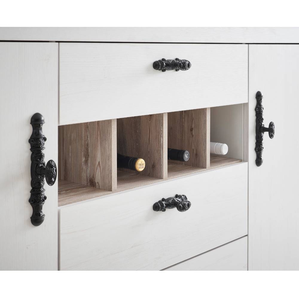 Küchenmöbel Flurencina im Landhausstil 264 cm breit (vierteilig)