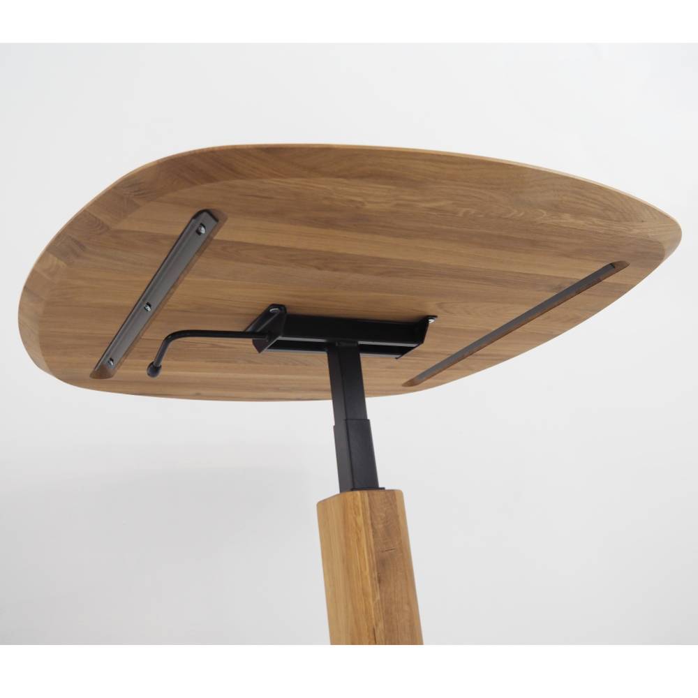 Wohnzimmer Tisch Lowellsa aus Eiche Massivholz höhenverstellbar