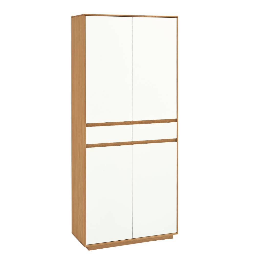 Dielenschrank Nikolas mit zwei Schubladen 37 cm tief