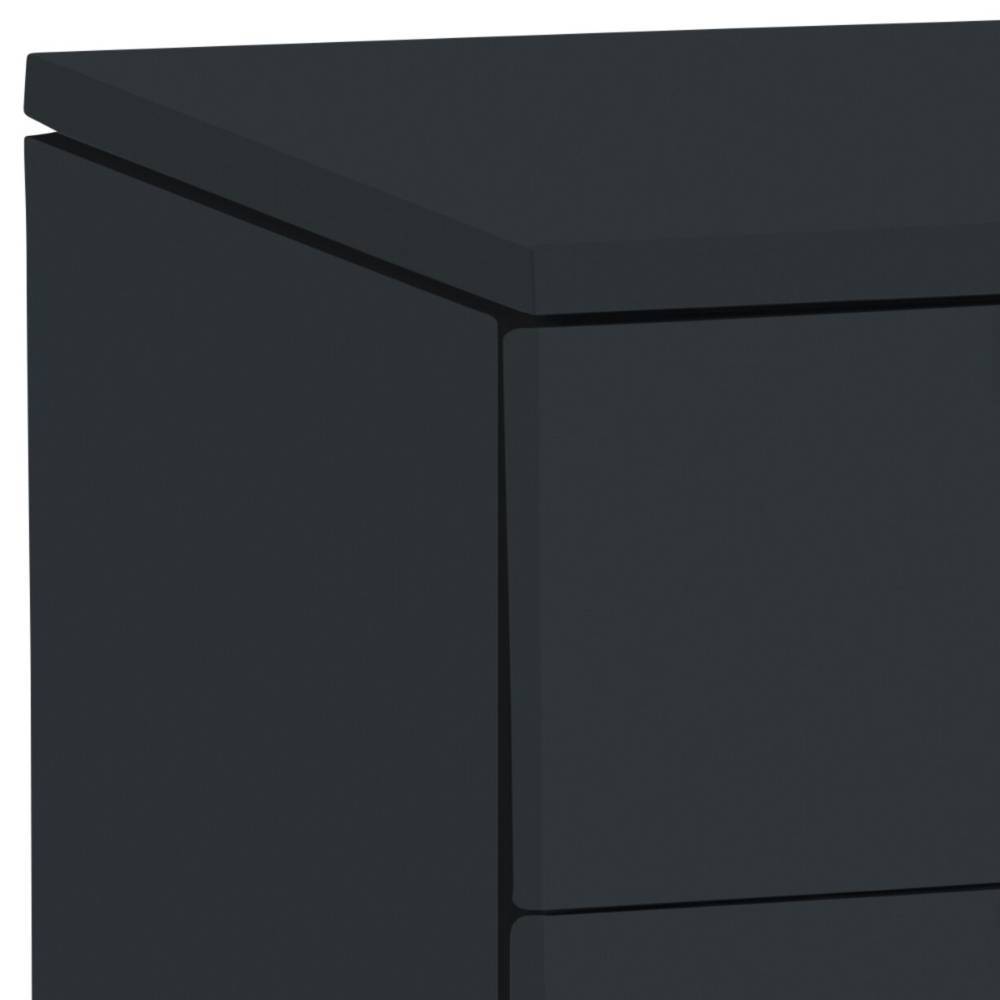 Schubladenkommode Gonya in Anthrazit 85 cm hoch