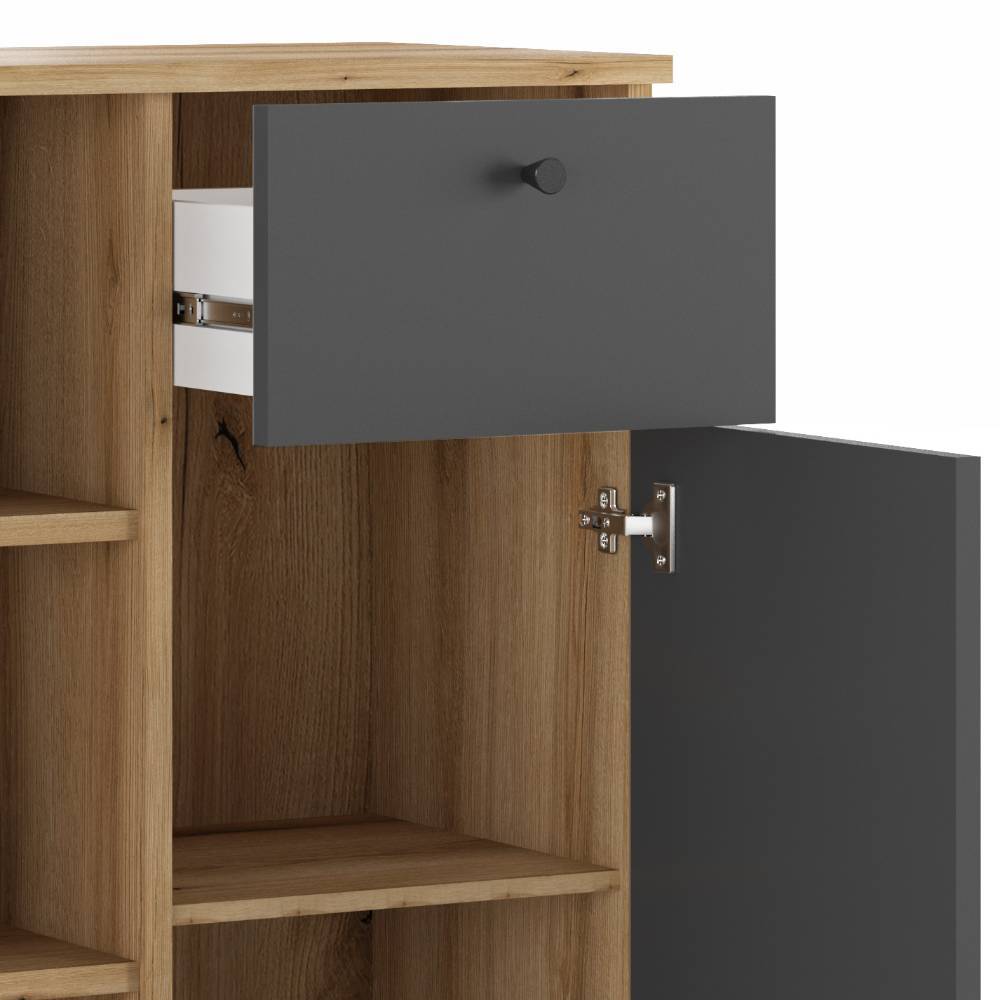 Badmöbel-Set Pattinos in modernem Design 33 cm tief (fünfteilig)