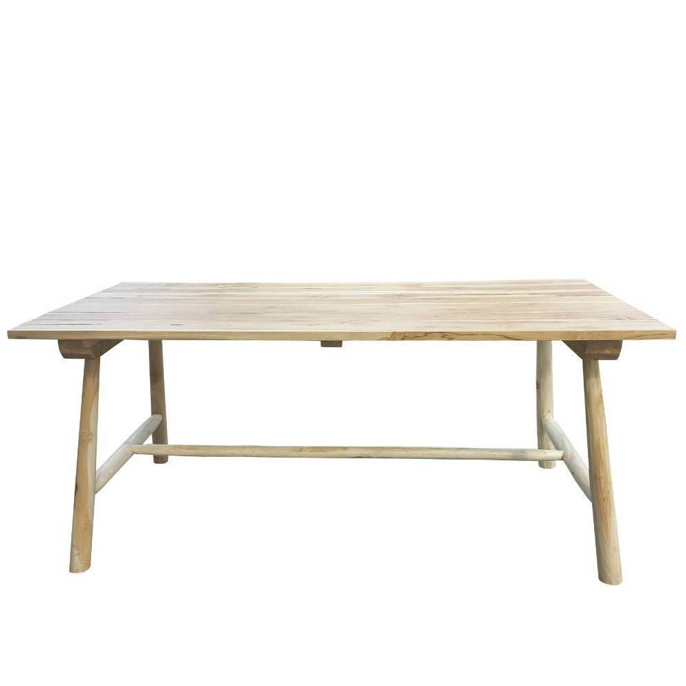 Terrassentisch Pacet aus Teak Massivholz im mediterranen Stil