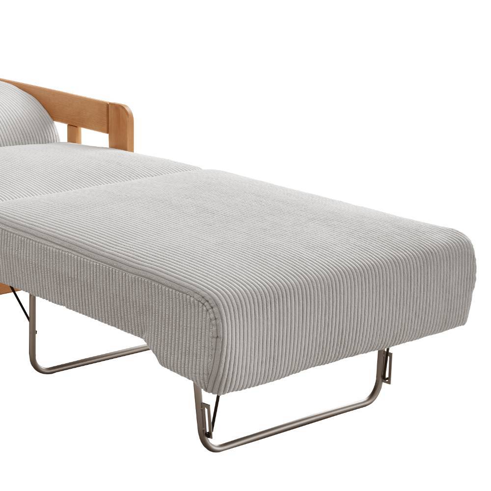Landhausstil Schlafsofa Attrona aus Kiefer Massivholz 154 cm breit