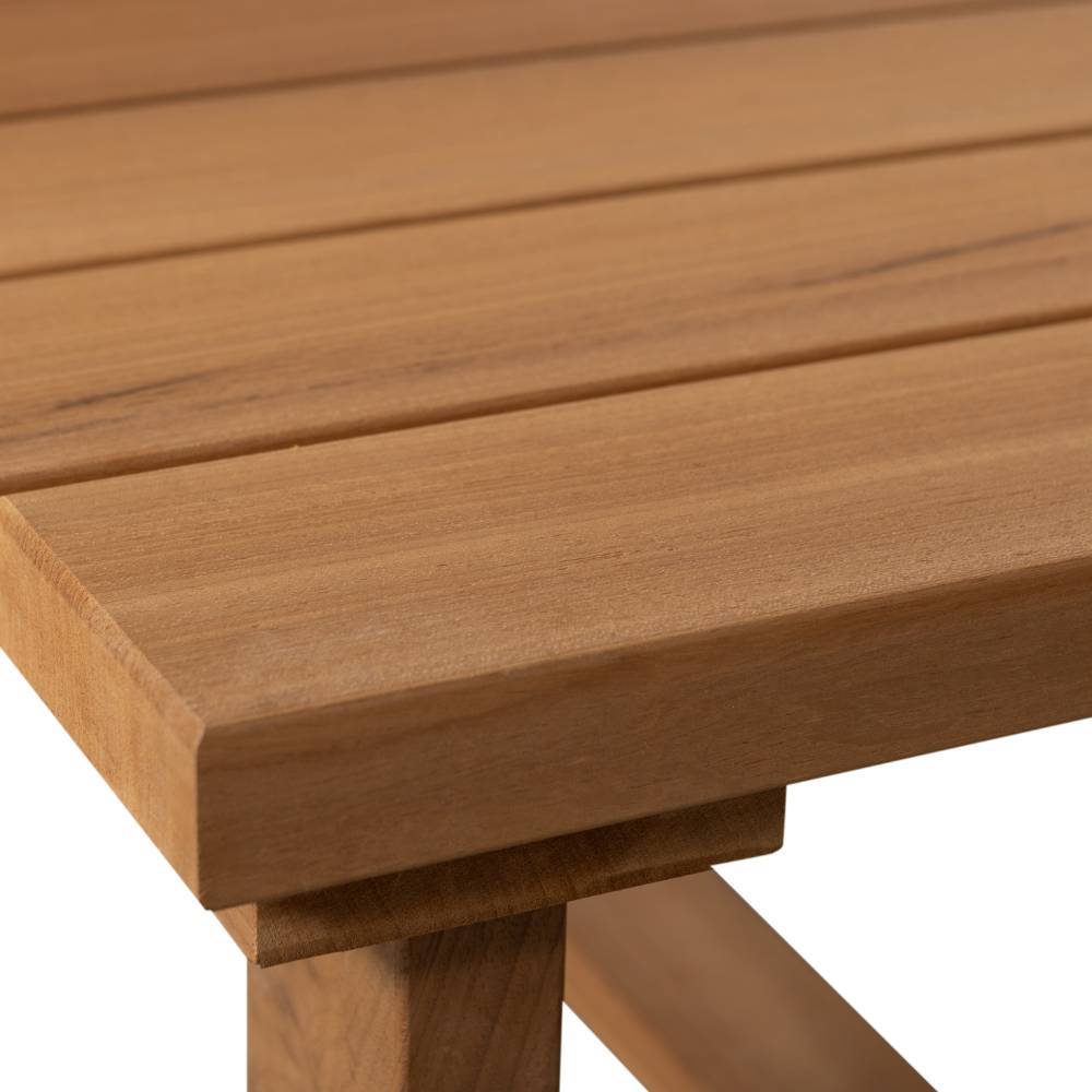 Massivholz Gartentisch Esterov 122 cm breit und 42 cm hoch