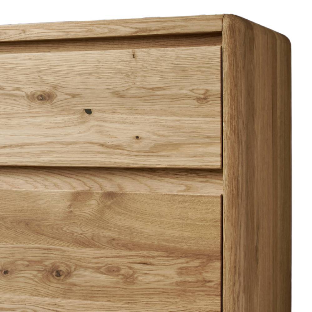 Massivholzkommode Kanellaz in modernem Design 85 cm hoch
