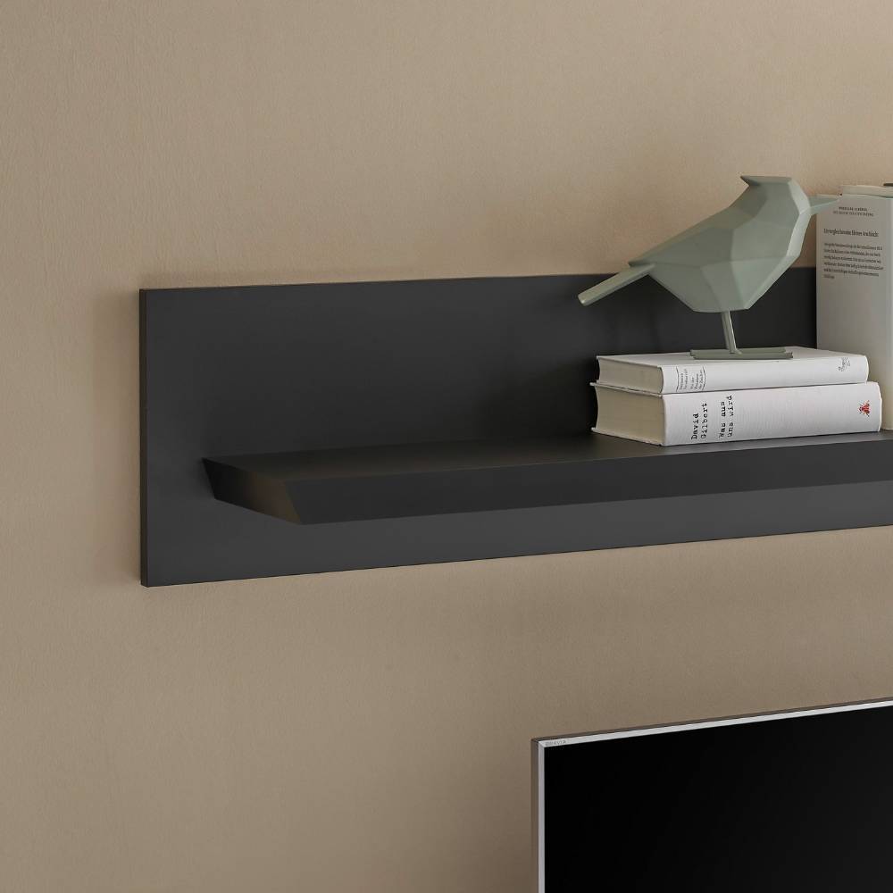 Wandboard Enjta in Schwarz matt 180 cm breit