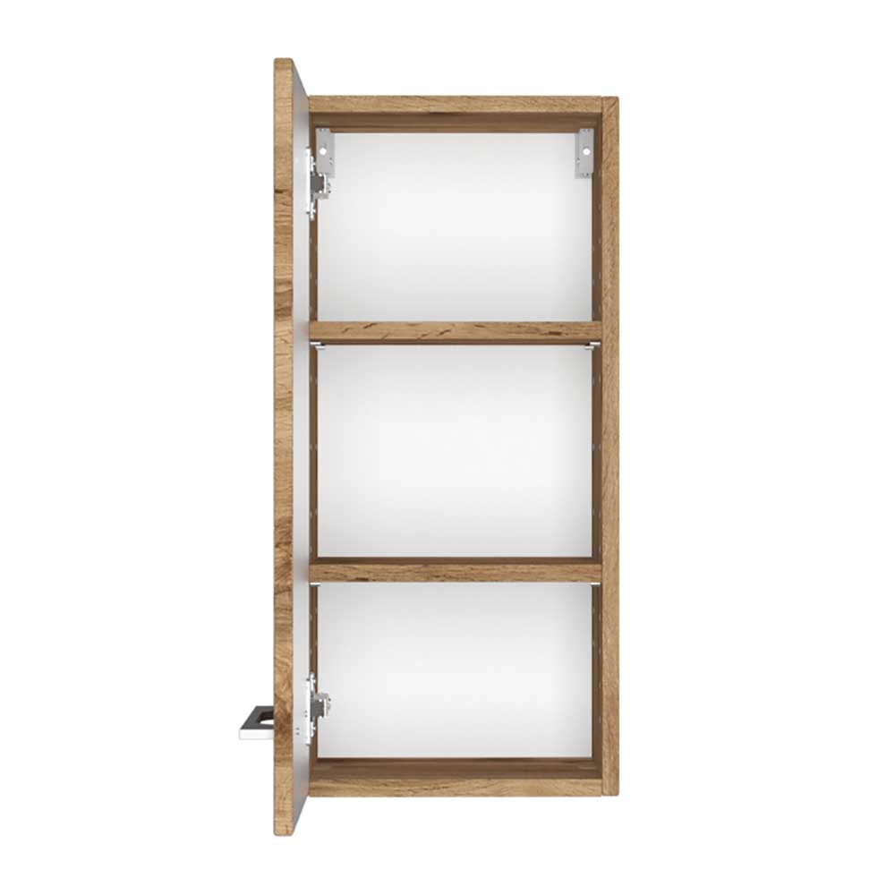 Badezimmer Hängeschrank Dolveran in Wildeichefarben 30 cm breit