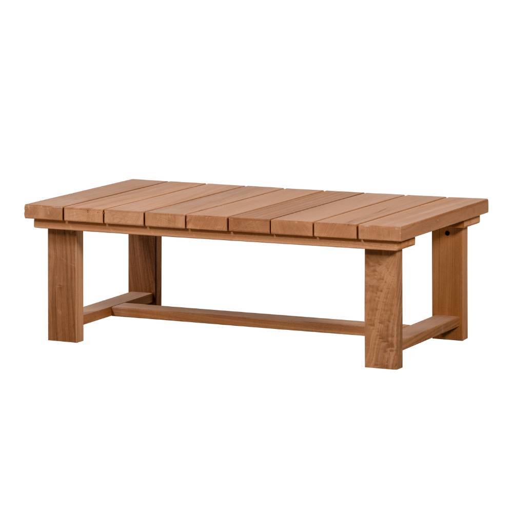 Massivholz Gartentisch Esterov 122 cm breit und 42 cm hoch