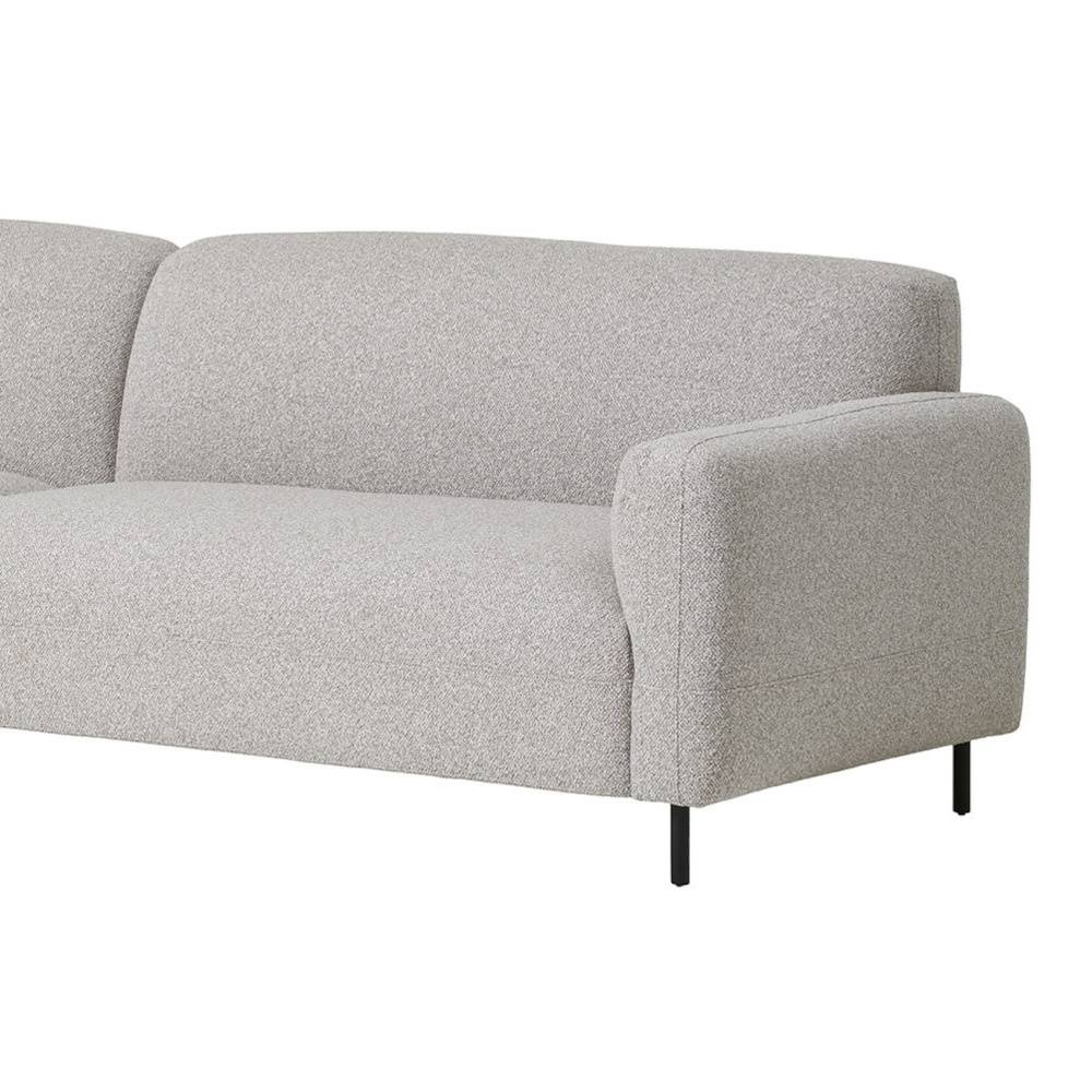 Ecksofa Candeloco in modernem Design aus Boucle Stoff