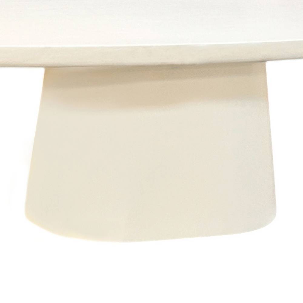 Designercouchtisch Janyna in Bootsform mit Struktur Kalkputz