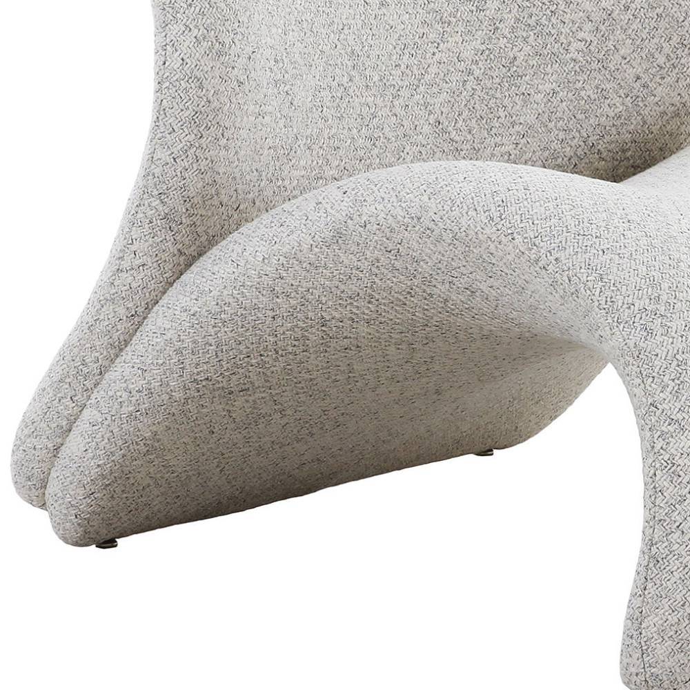 Designer Sessel Andra aus Boucle Stoff in Beige
