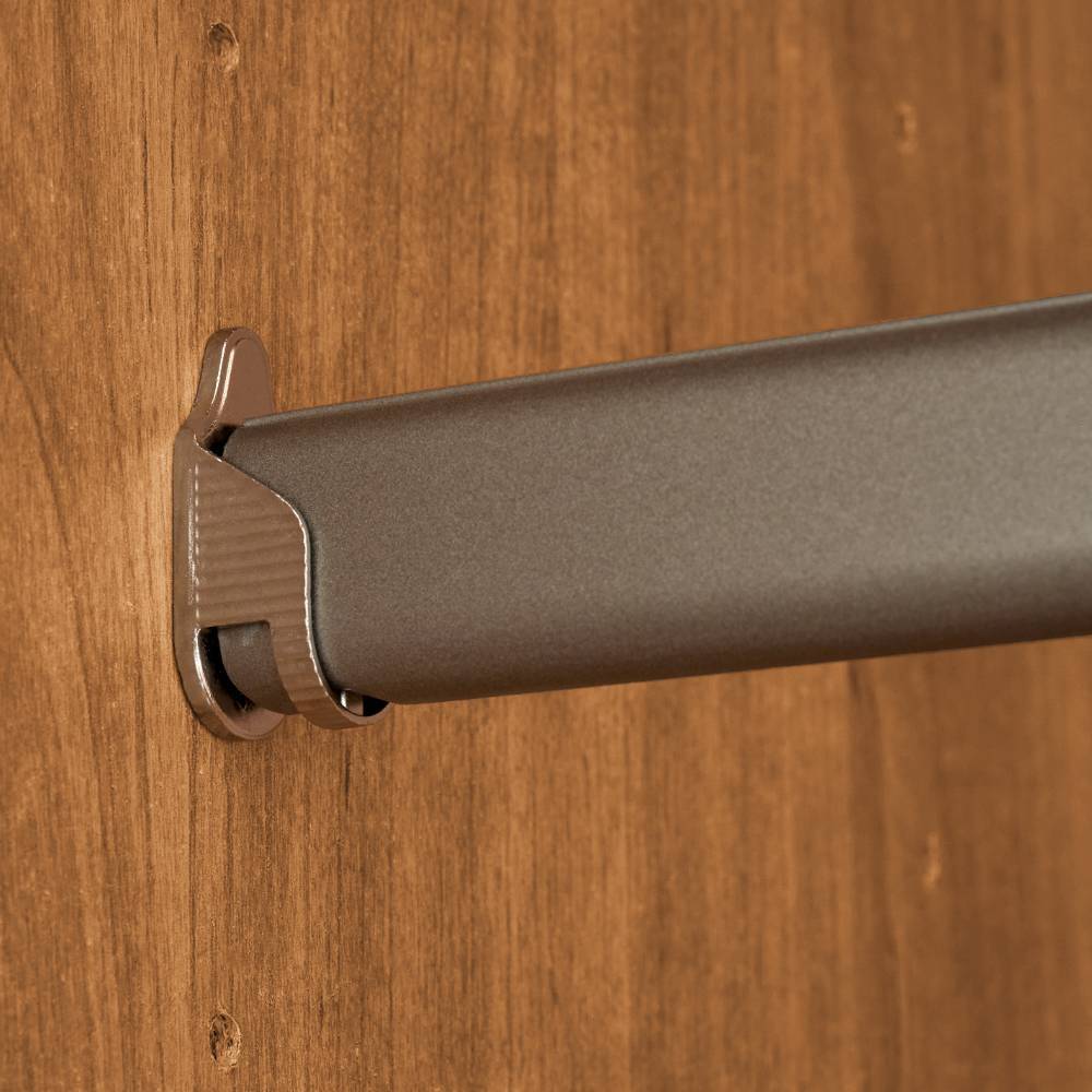 Drehtürenkleiderschrank Durac in Eiche Bianco und Weiß