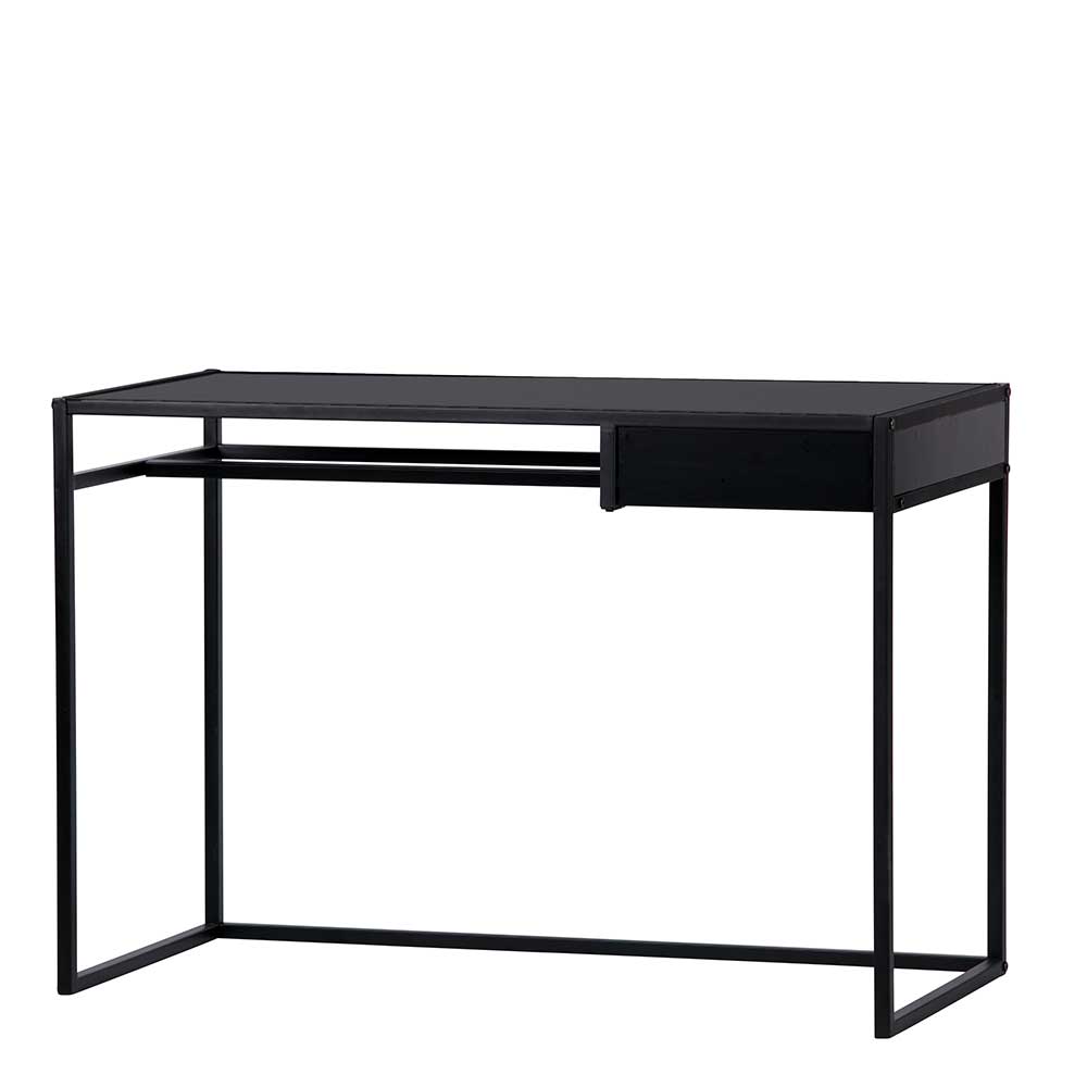Loft Design Schreibtisch Tiamo in Schwarz 110 cm breit