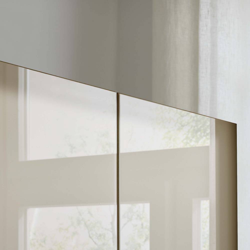Drehtürschrank Viramiru 58 cm tief in Champagner